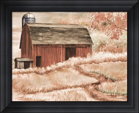 Framed Country Barn II Print