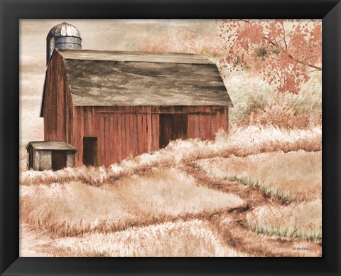 Framed Country Barn II Print