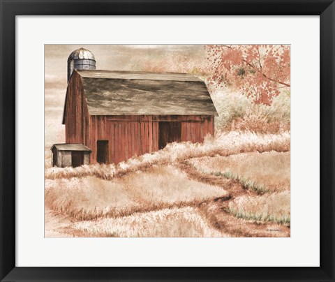 Framed Country Barn II Print