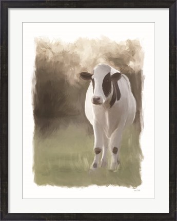 Framed Jersey Pasture Print