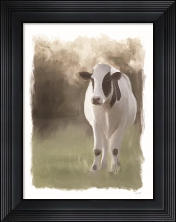 Framed Jersey Pasture Print