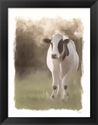 Framed Jersey Pasture Print