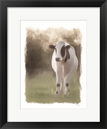 Framed Jersey Pasture Print