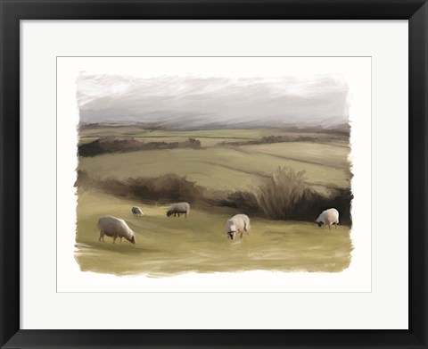 Framed Rolling Countryside Print