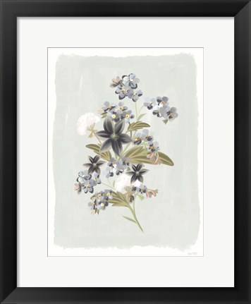 Framed Forget Me Nots Print