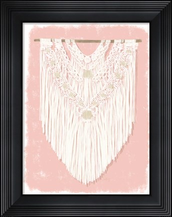 Framed Boho Wall Hanging II Print