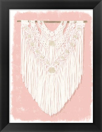 Framed Boho Wall Hanging II Print