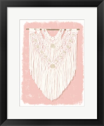 Framed Boho Wall Hanging II Print