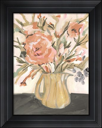 Framed Boho Floral I Print