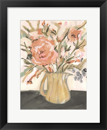 Framed Boho Floral I Print