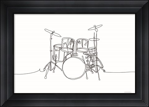 Framed Sound Wave 3 Print