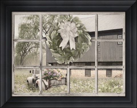 Framed Overflowing Flowers Print
