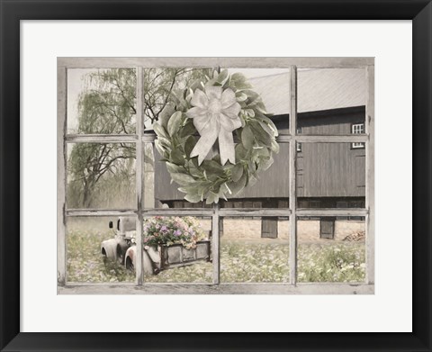 Framed Overflowing Flowers Print