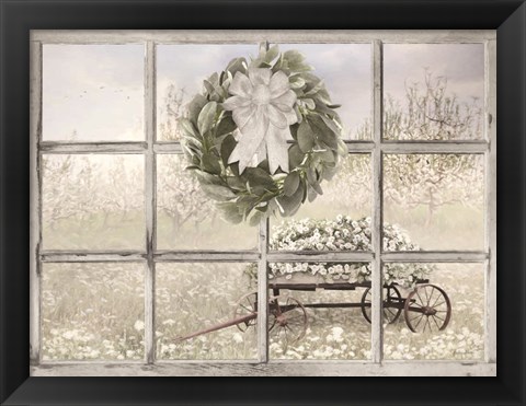 Framed View of Spring Blossoms Print