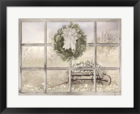 Framed View of Spring Blossoms Print