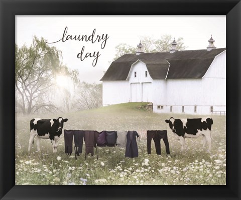 Framed Laundry Day Print