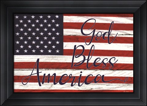 Framed God Bless America Print