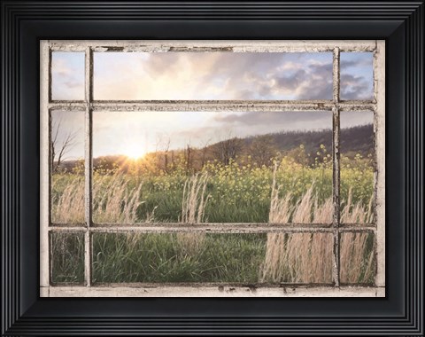 Framed Country Sunset Print