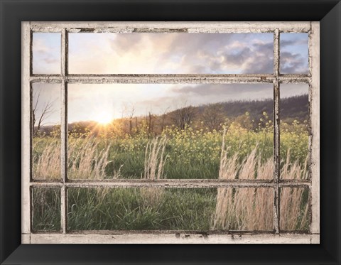 Framed Country Sunset Print