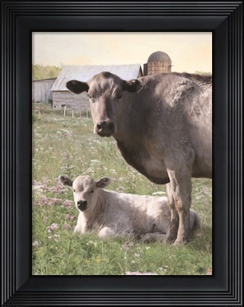 Framed Spring on the Farm Print