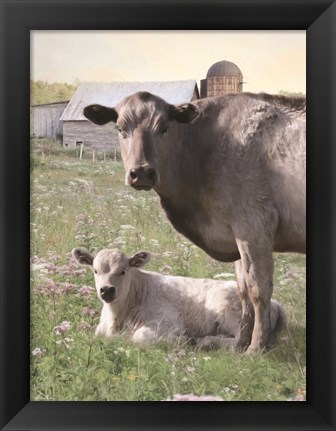 Framed Spring on the Farm Print