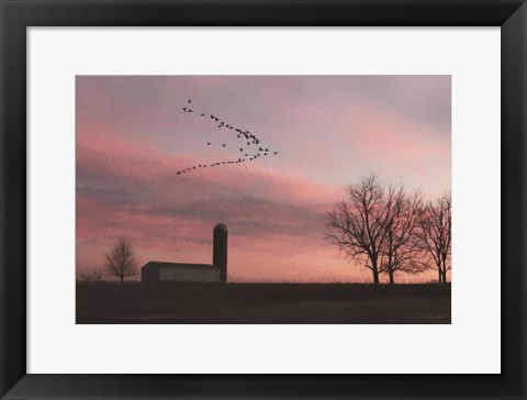 Framed Spring Migration of Snow Geese Print