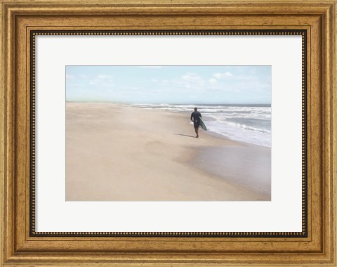 Framed Solo Surfer Print