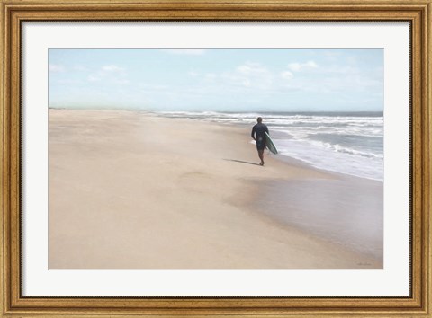 Framed Solo Surfer Print