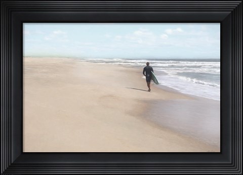 Framed Solo Surfer Print