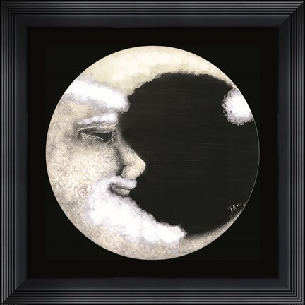 Framed Santa Moon Print