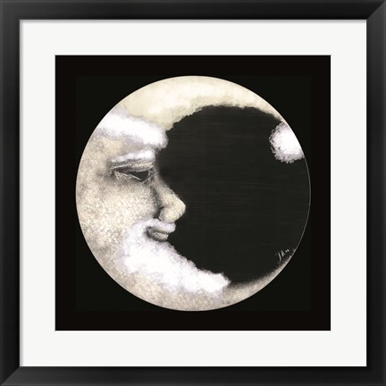 Framed Santa Moon Print