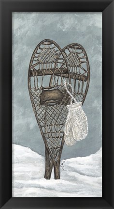 Framed Snowshoe Study Print