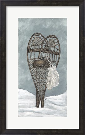 Framed Snowshoe Study Print