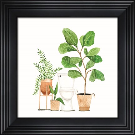Framed Spa Day Bathroom Art Print