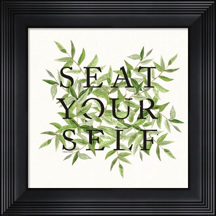 Framed Seat Yourself Print