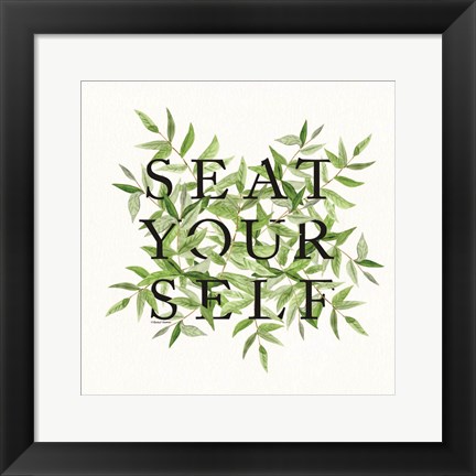 Framed Seat Yourself Print