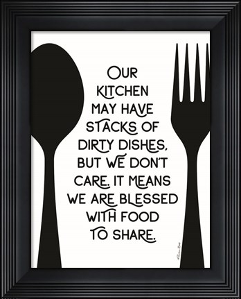 Framed Our Kitchen Print