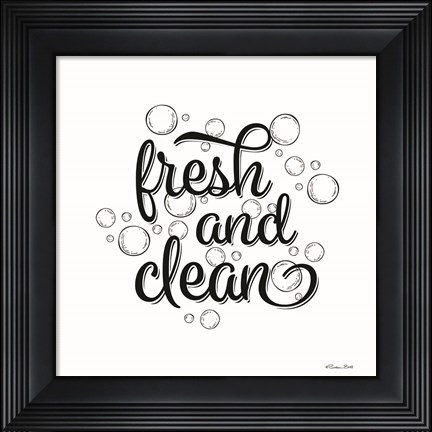 Framed Fresh and Clean Bubbles Print
