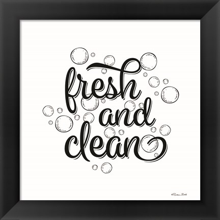 Framed Fresh and Clean Bubbles Print