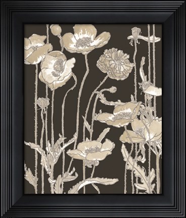 Framed Neutral Blooms 2 Print