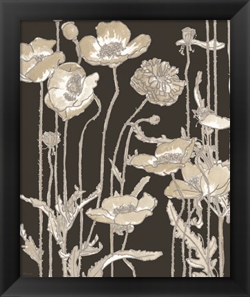 Framed Neutral Blooms 2 Print