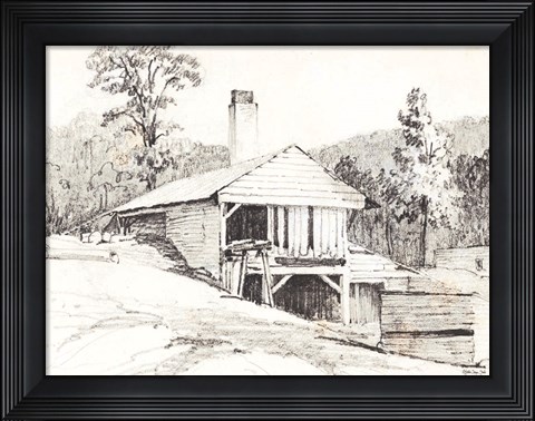 Framed Old Mill Print