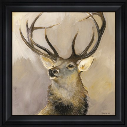 Framed Elk Study 1 Print