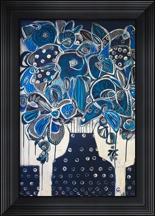 Framed Indigo Print