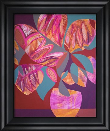 Framed Pink Flowers Print