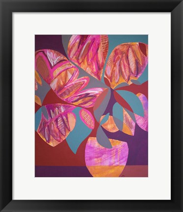 Framed Pink Flowers Print