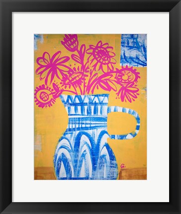 Framed Talavera Vase 1 Print