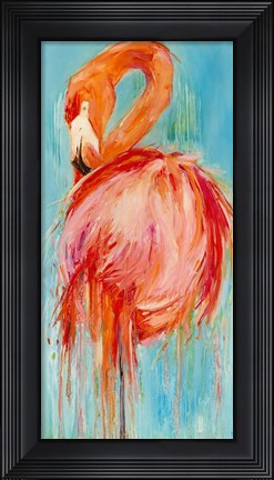 Framed Flamingo Pose Print