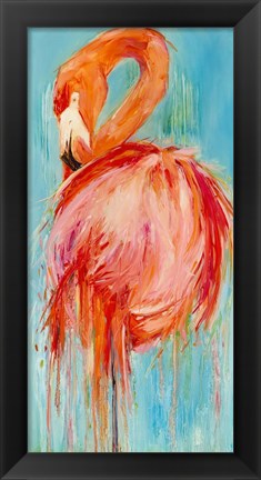 Framed Flamingo Pose Print