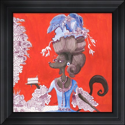 Framed Madamoiselle Pepper Print